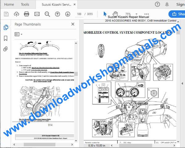 Suzuki Kizashi Repair Manual